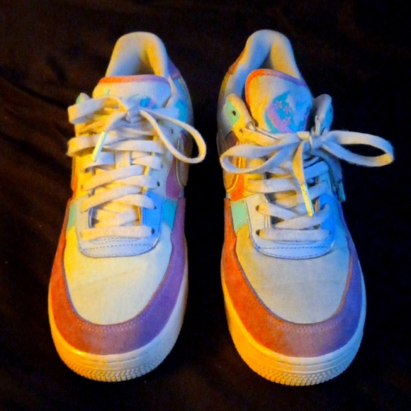 NIKE -AIRFORCE 1 LOW SPRING PATCH WORK SHOES - Picture 1 of 7